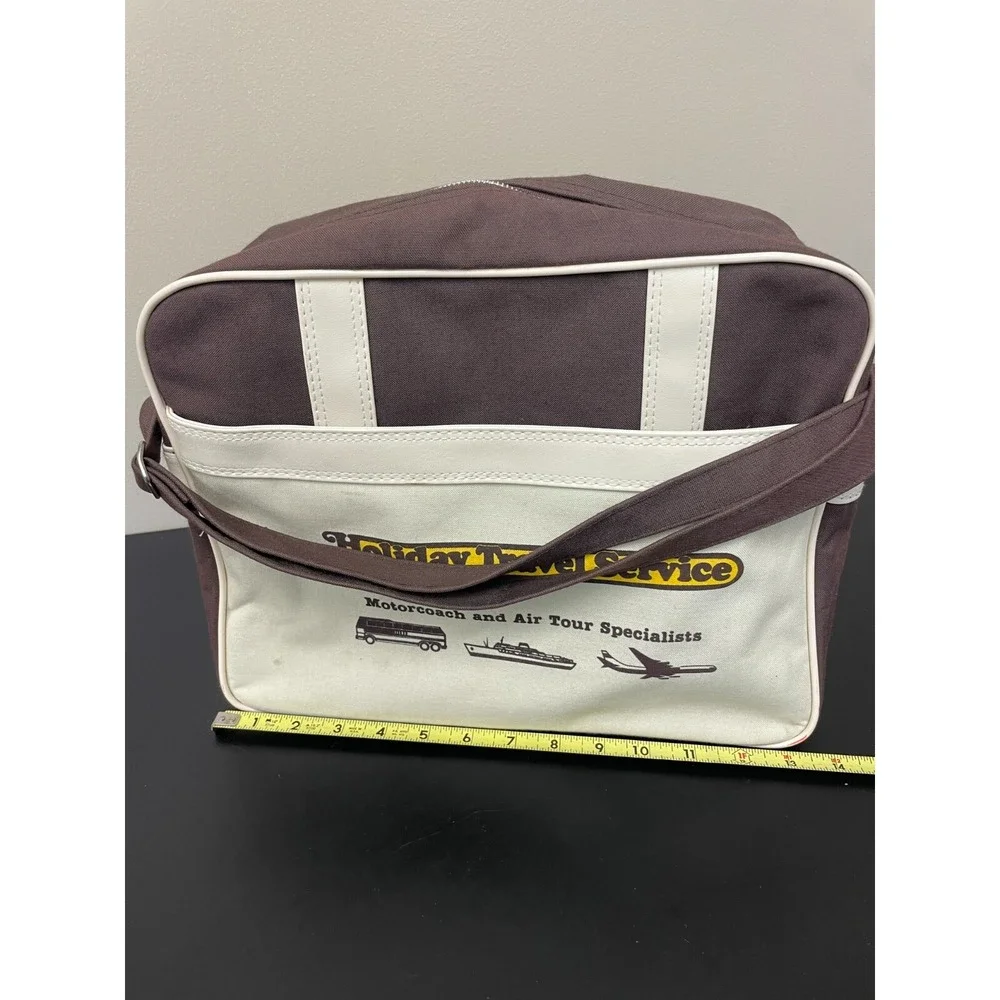 Vintage Holiday Travel Service Luggage Bag 14